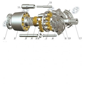 Запчасти A11VO40,60,75,95,130,145,160,190,200,250,260  